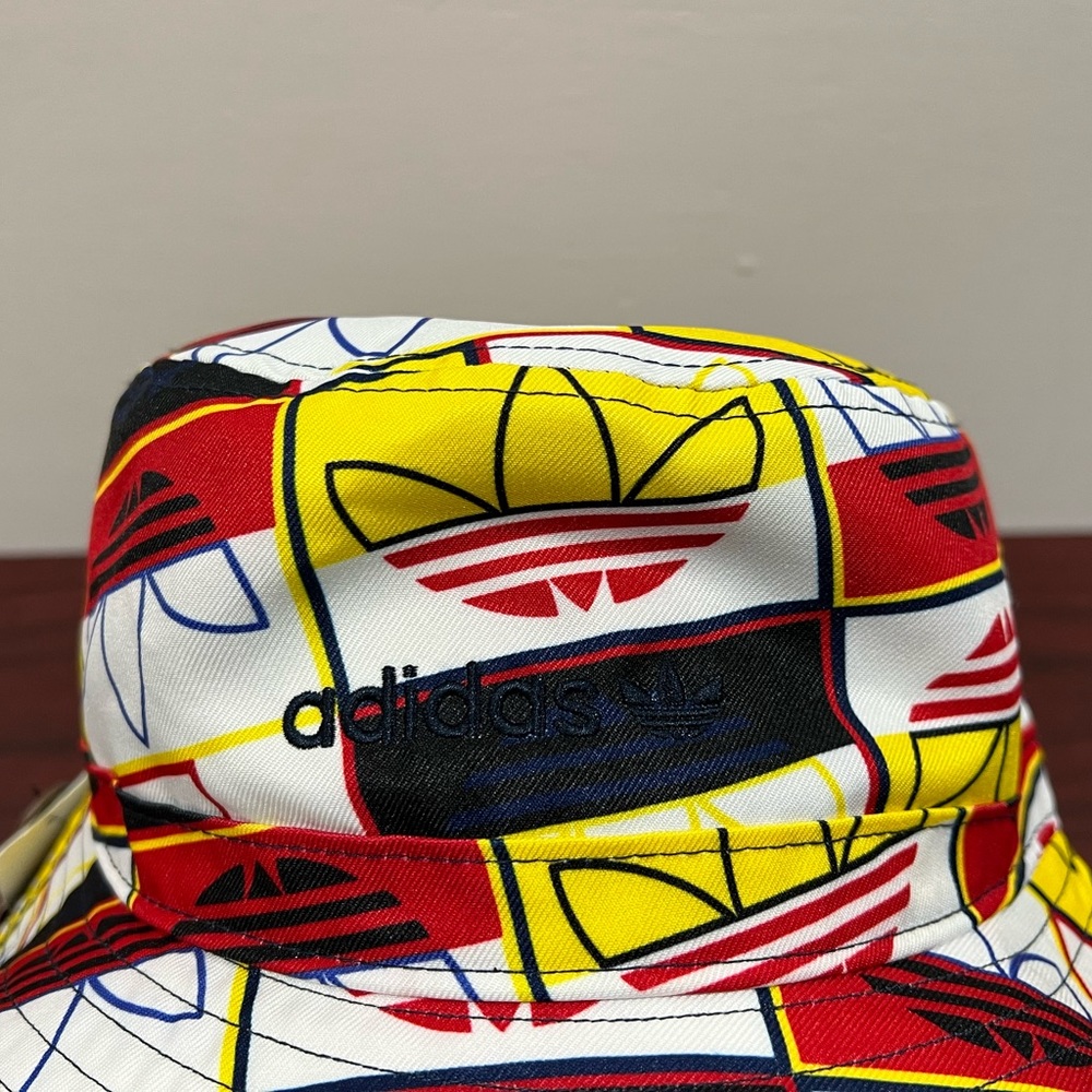 Adidas Bucket Hat, FZ8578, Yellow & Red - Picture 2 of 7